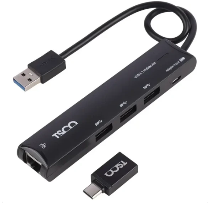 هاب TSCO THU-1165 LAN / USB3.1 to USB3.0 4Port