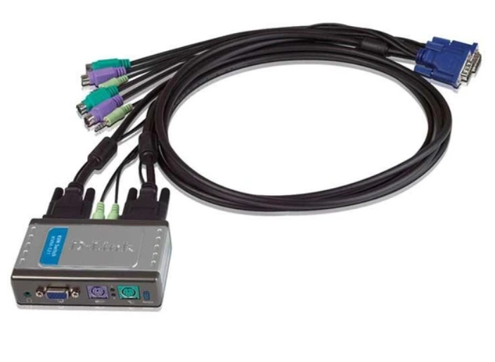 سوییچ 2 پورت KVM ps2 دی-لینک مدل KVM-121