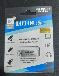 فلش مموری لوتوس 64 گیگ Willow usb3.0 OTG Micro